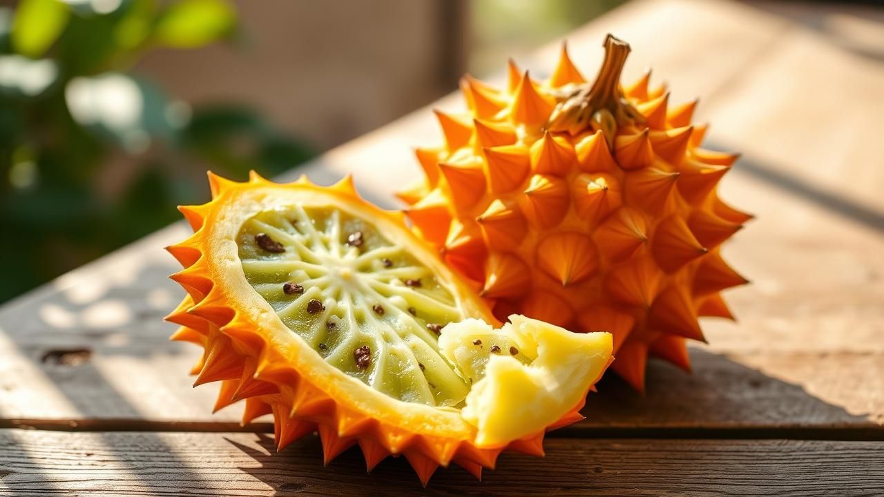 Kiwano Fruit Pousse Sans Eau