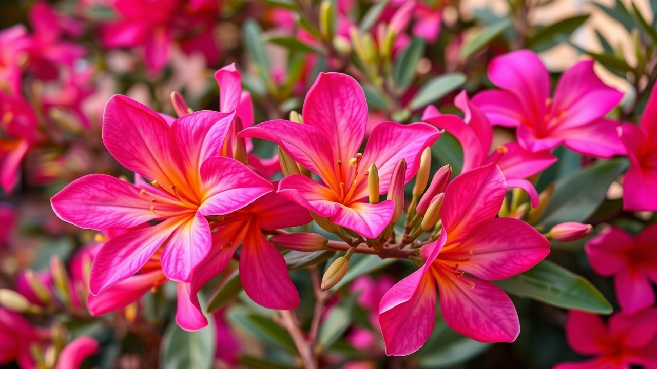 Laurier Rose Haricot Mysterieux Couper Floraison
