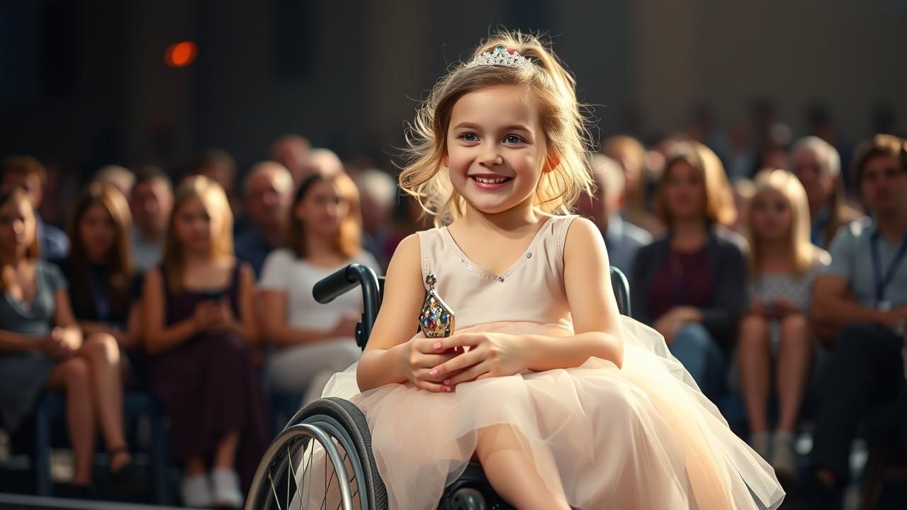 Lea 8 Ans Fauteuil Remporte Concours Beaute