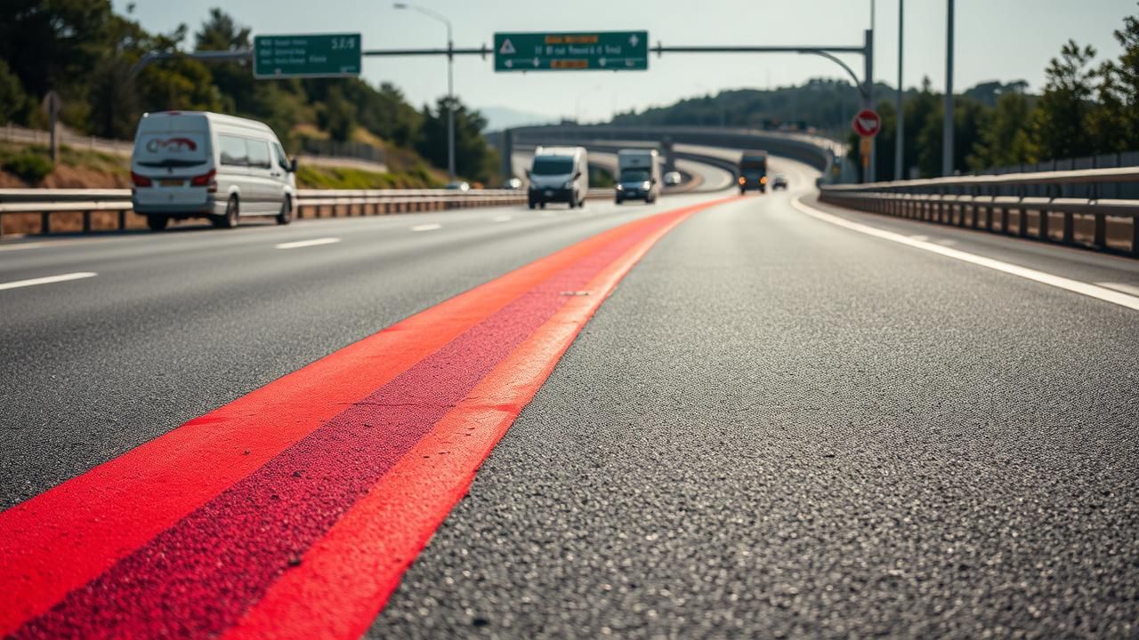 Lignes Rouges Sur Route Signification Automobilistes