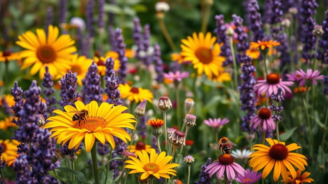 Mai Jardin Paradis Abeilles Fleurs
