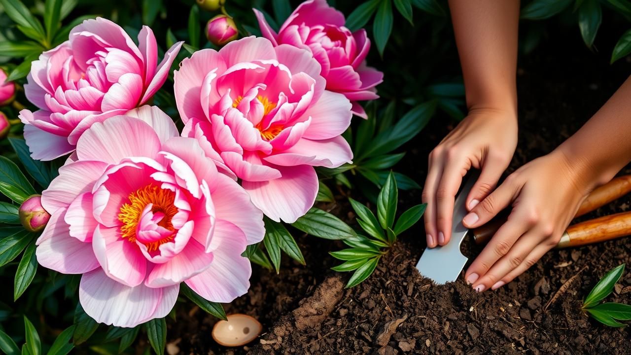 Mai Secret Planter Pivoines Jardin