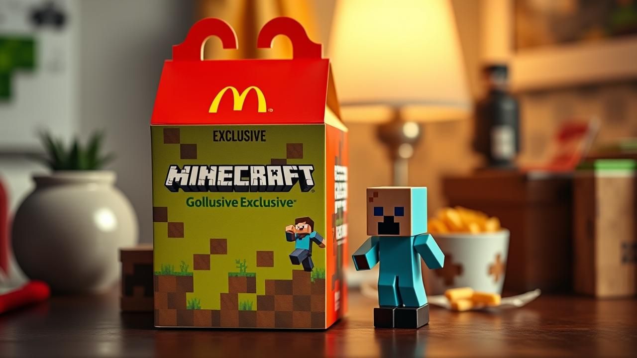 Mcdonalds Minecraft Collaboration Figurines