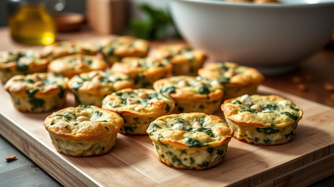 Mini Cakes Epinards Feta Recette Croustillante
