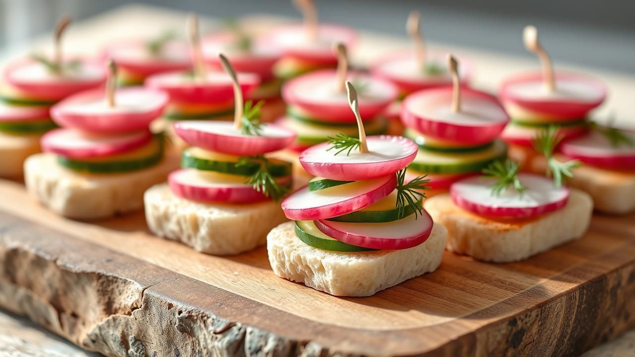 Mini Sandwichs Concombre Radis Recette Ete