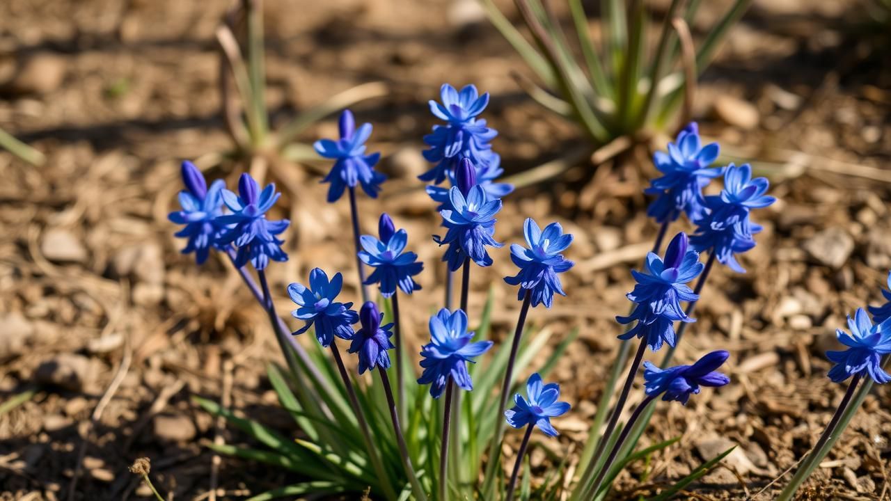 Muscari Bulbe Oublie Paradis Bleu Printemps