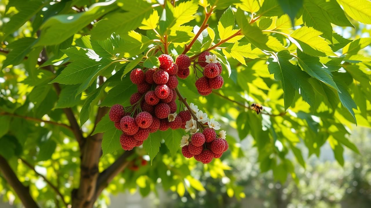 Mûrier Platane Arbre Parfait Mai Ombre Fruits