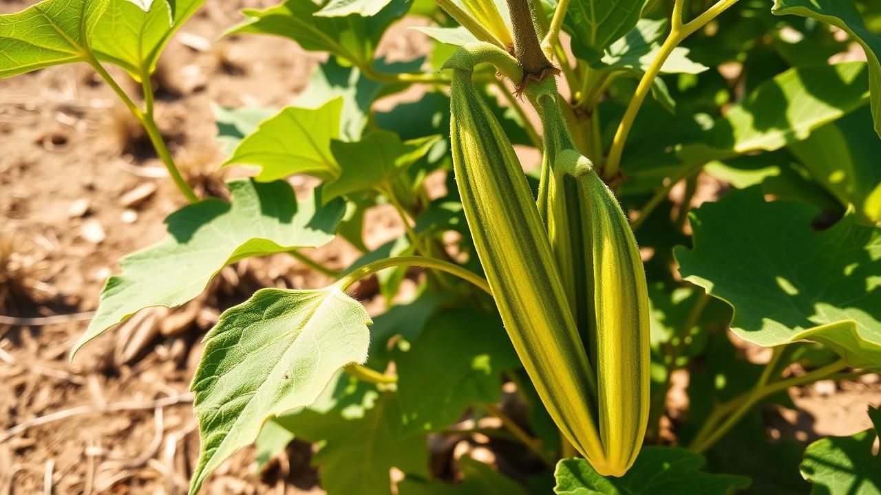 Okra Legume Oublie Resiste Canicule Sante