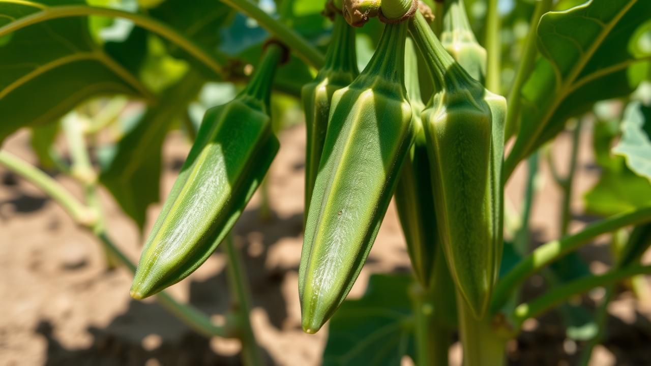 Okra Legume Resistant Secheresse Production Chaleur