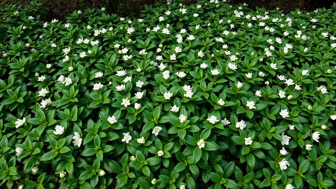 Pachysandra Plante Hiver Jardin Ombre