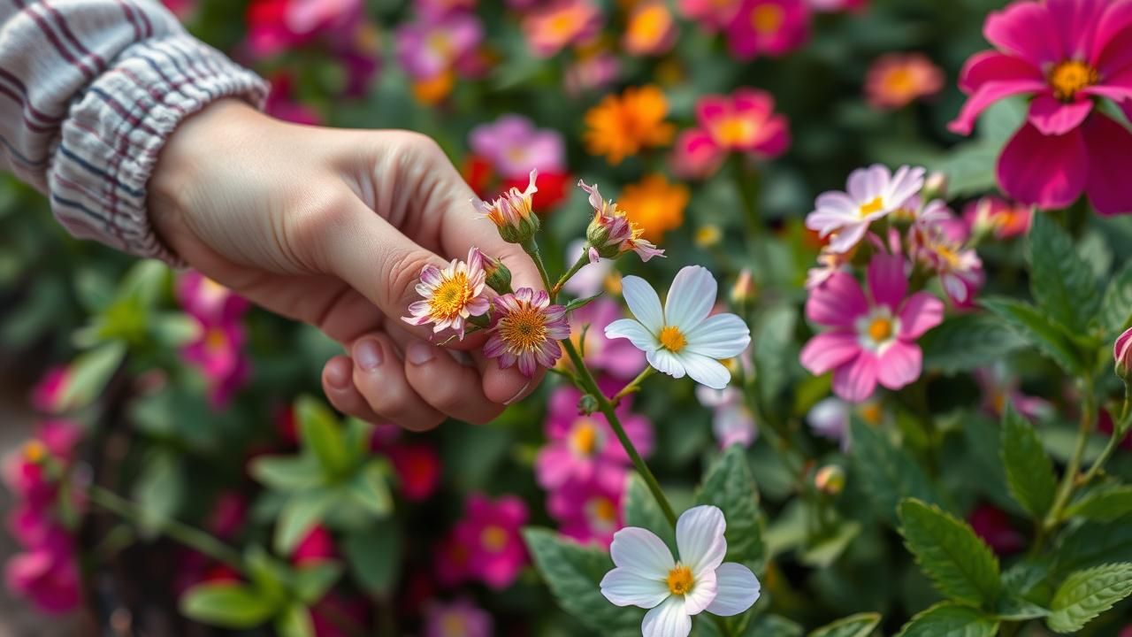 Pincez Fleurs Fanees Plantes Eclatantes
