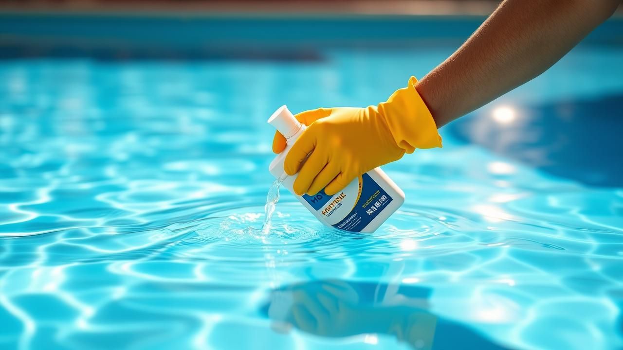 Piscine Traitement Choc Eau Verte