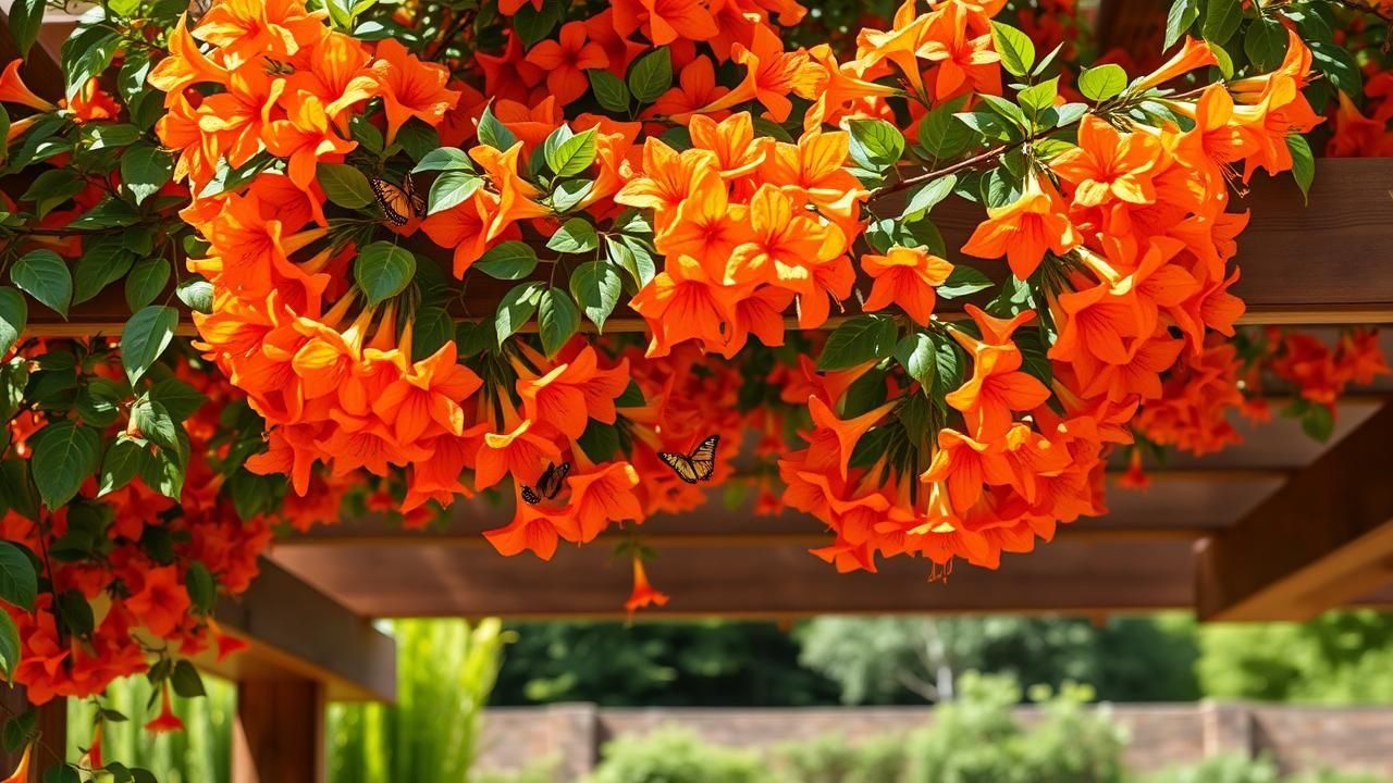Plante Grimpante Fleur Papillons