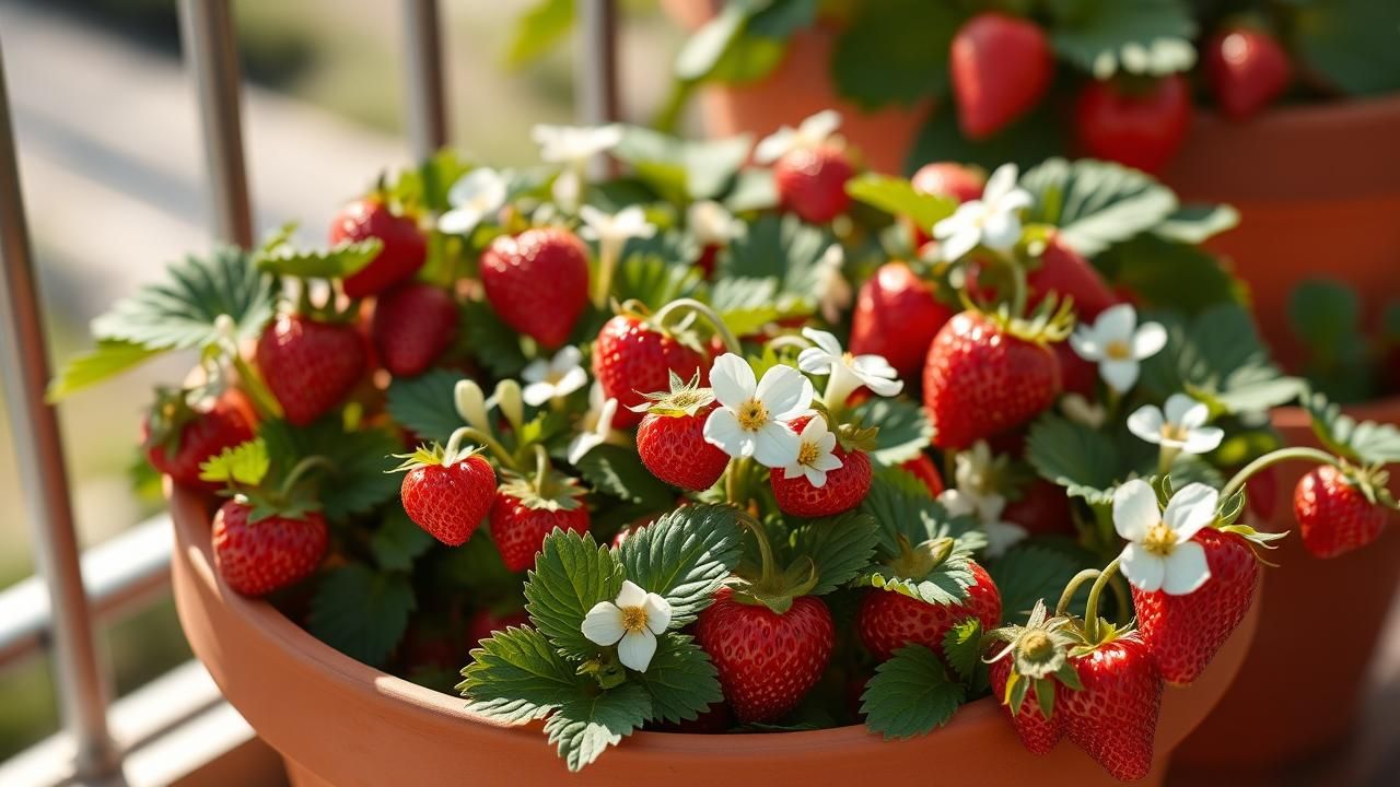 Planter Fraisiers Pot Recolte Ete