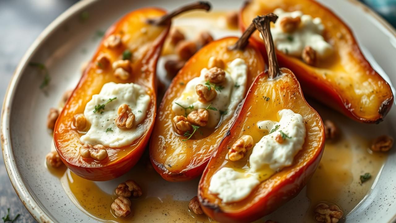 Poire Farcie Roquefort Noix Recette Ancestrale