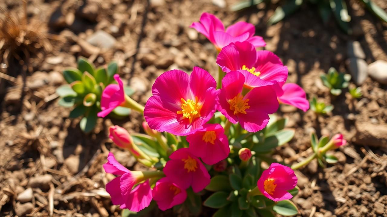 Pourpier Fleurs Resiste Canicule