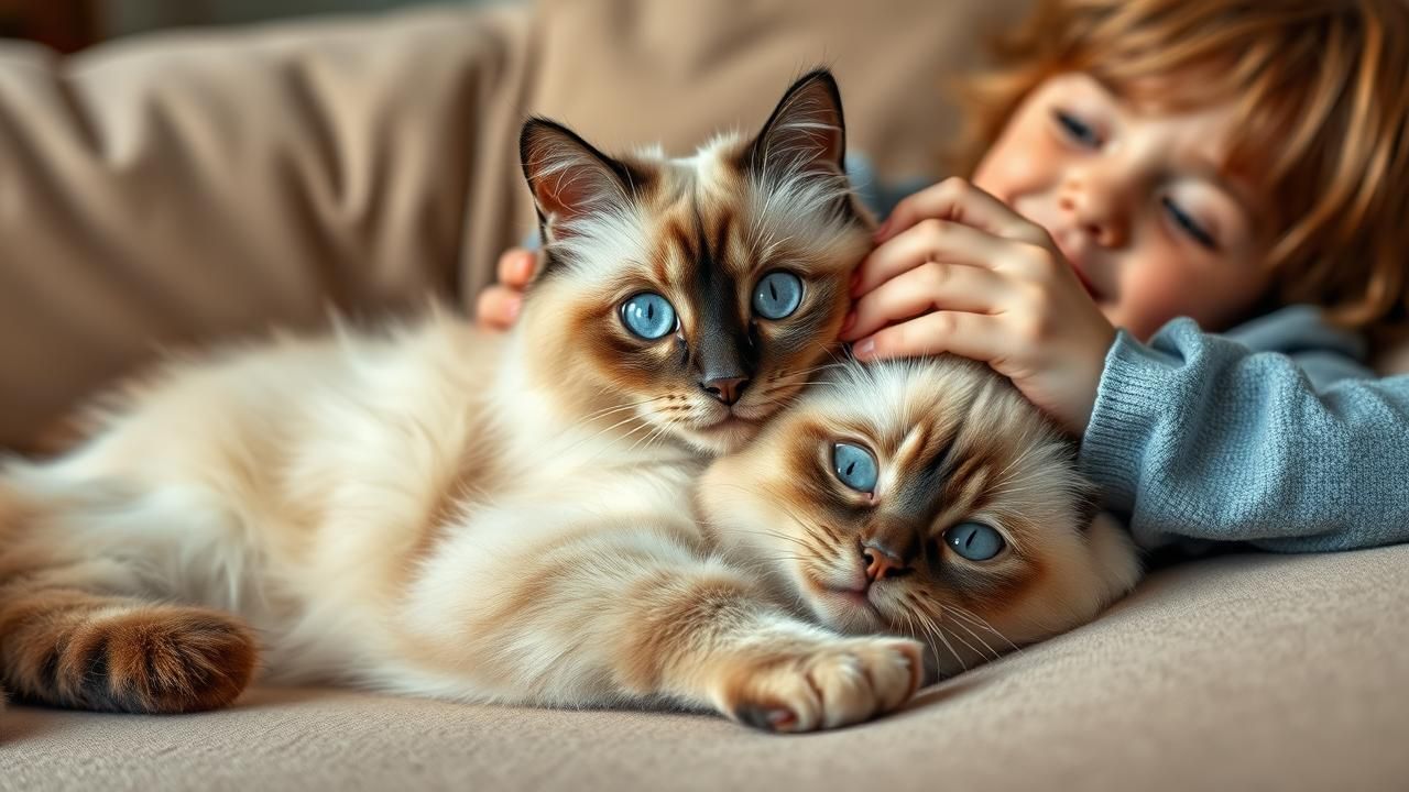 Ragdoll Chat Ideal Familles Enfants