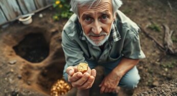 Retraité découvre un filon d’or dans son jardin… et son cauchemar administratif commence