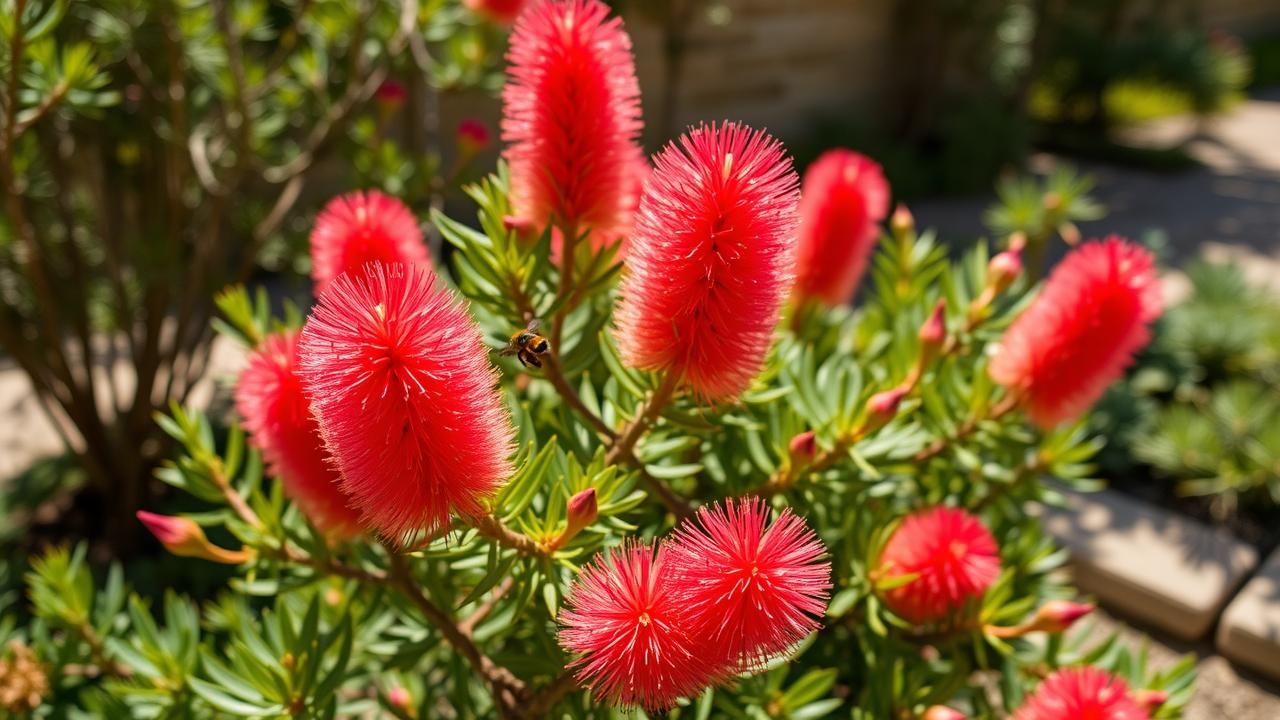 Rince Bouteille Arbuste Australien Fleurs