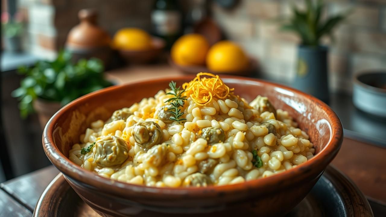 Risotto Artichaut Citron Italie