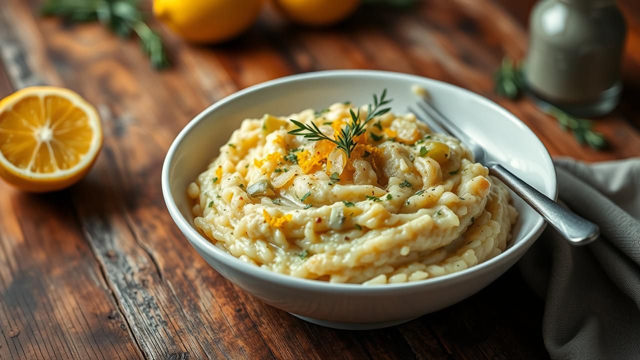 Risotto Poireaux Citron Confit Recette Reconfortante
