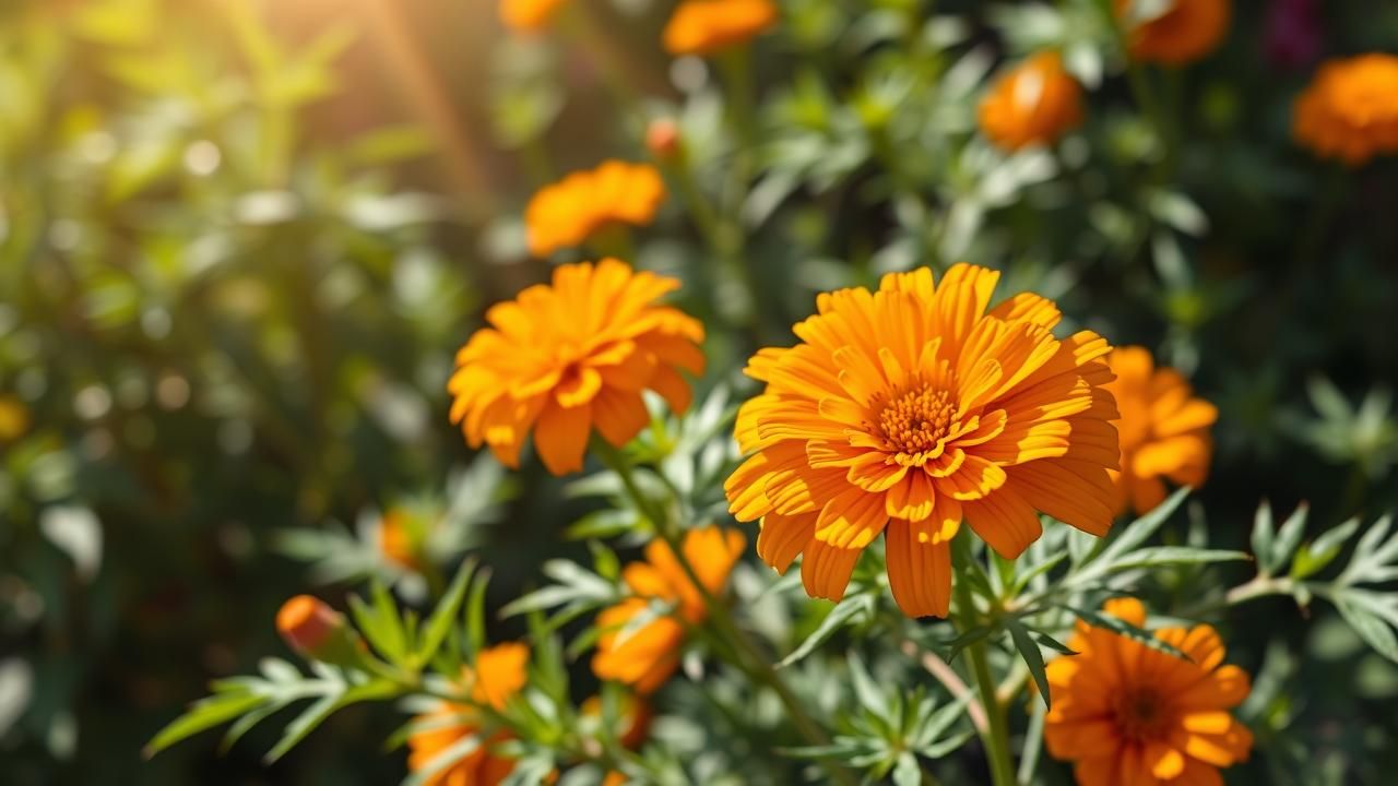 Tagete Plante Jardin Ete Chaleur