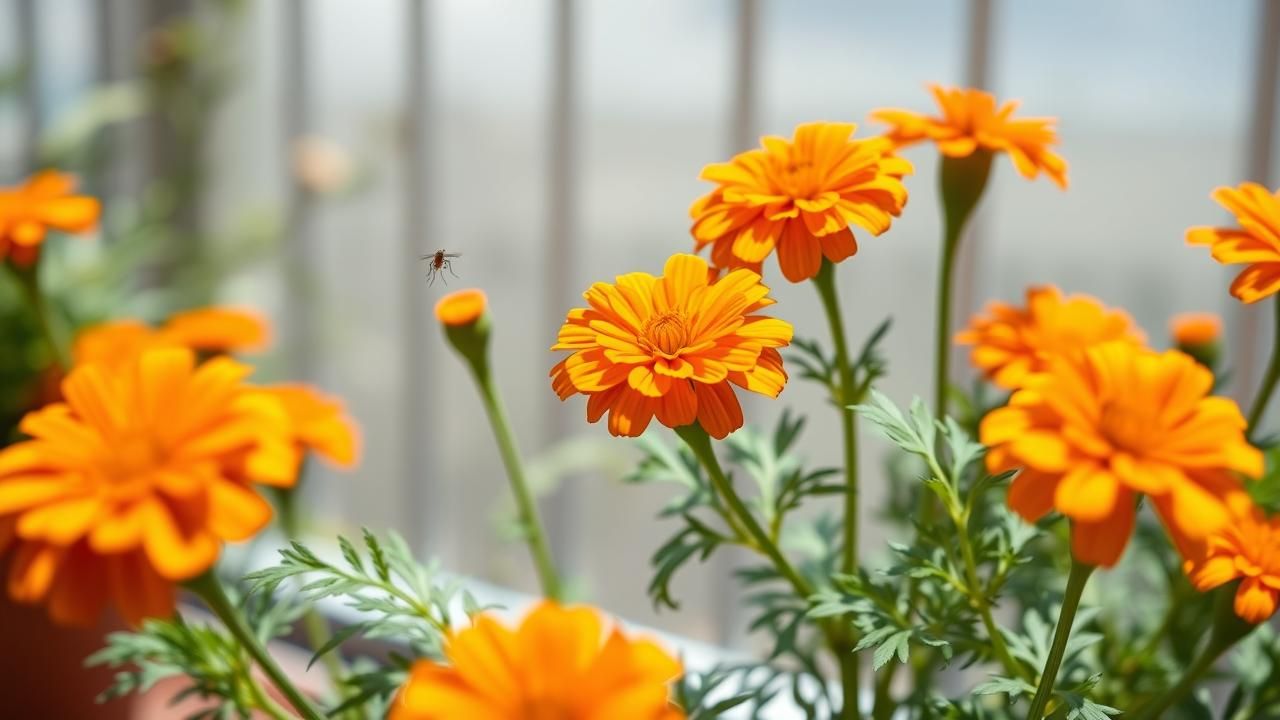 Tagetes Plante Ete Chaleur Moustiques