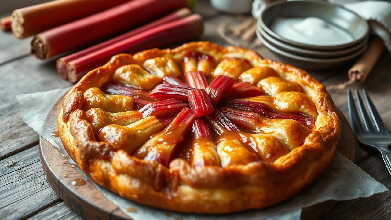 Tarte Tatin Rhubarbe Retour 2024