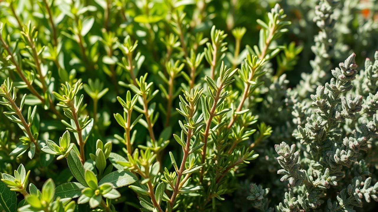 Thym Romarin Sauge Aromatiques Secheresse