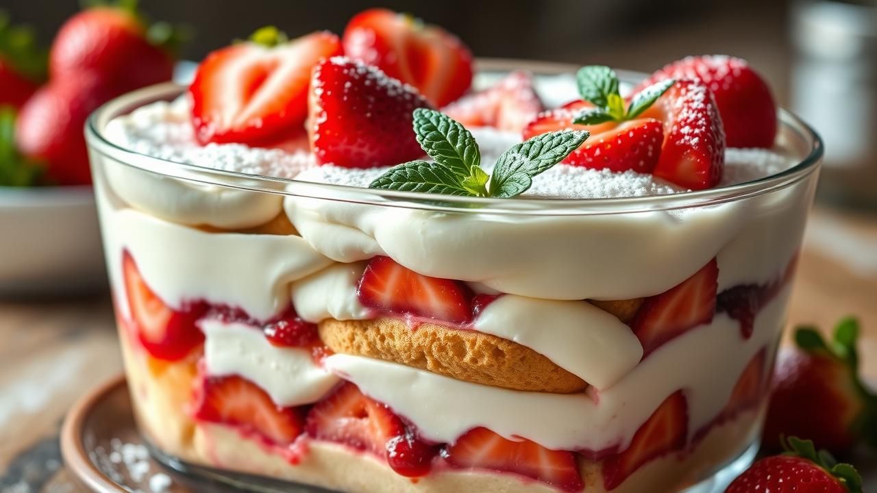 Tiramisu Fraises Recette Express