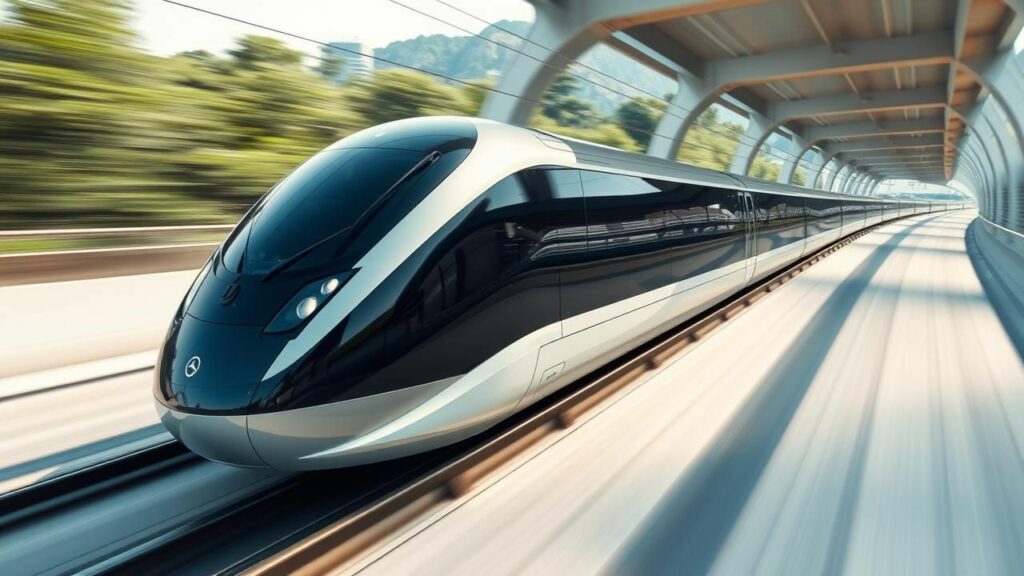 Train Sans Roue Transport révolutionnaire : ce train atteint 623 km/h sans toucher les ...