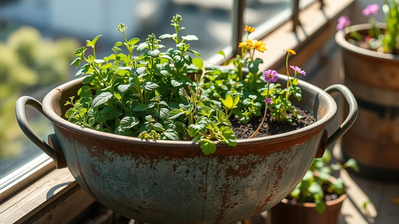 Transformer Vieille Bassine En Jardin