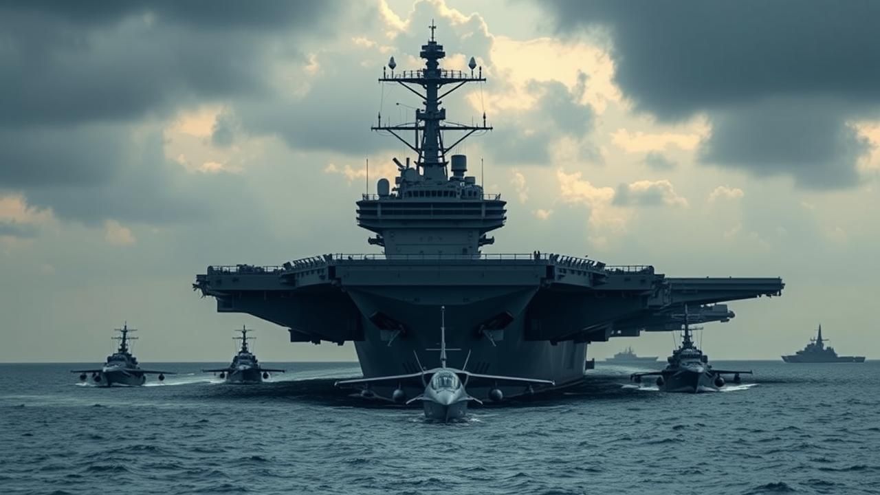 Usa Deploient Porte Avions Chine