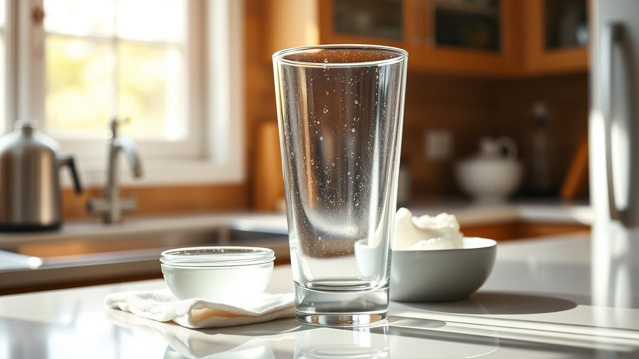 Verres Termes Vinaigre Blanc Etincelants 5 Minutes