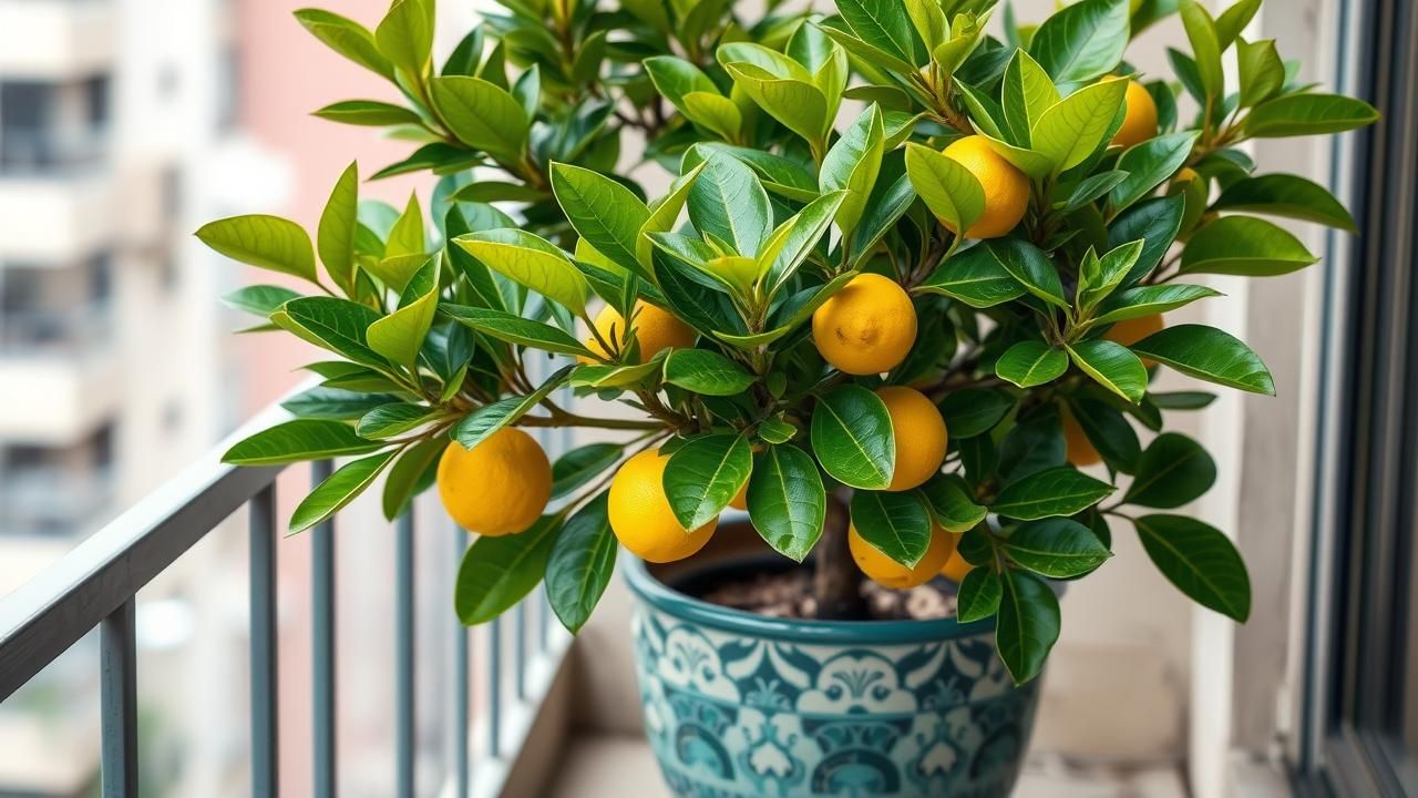Yuzu Agrume Balcon Jardin Exotique