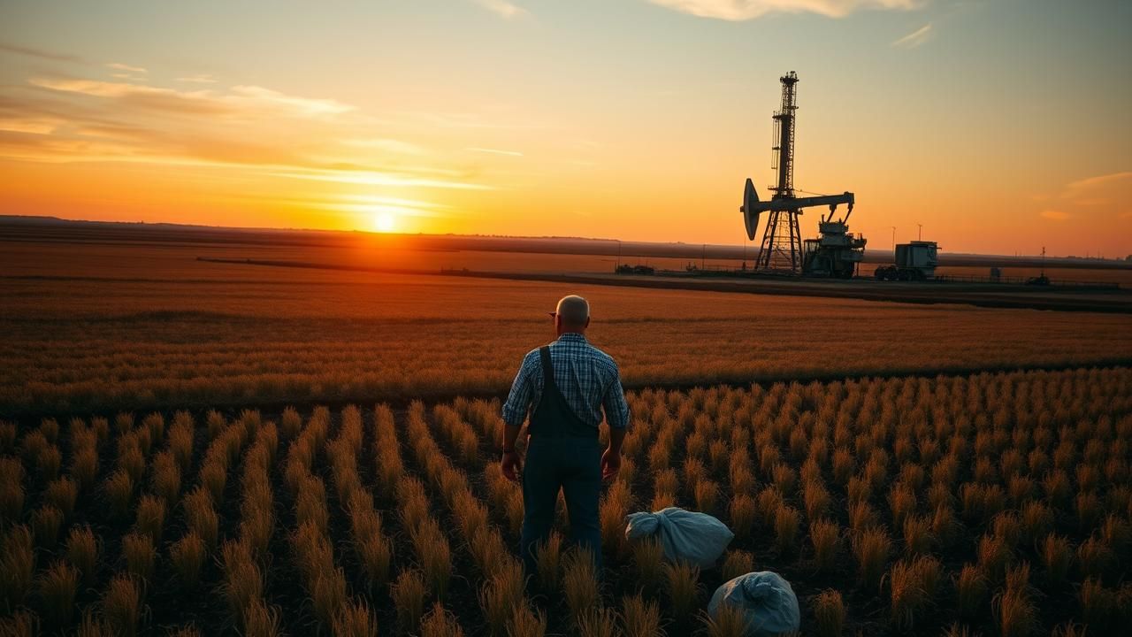 Agriculteur Bloque Gisement Terres France