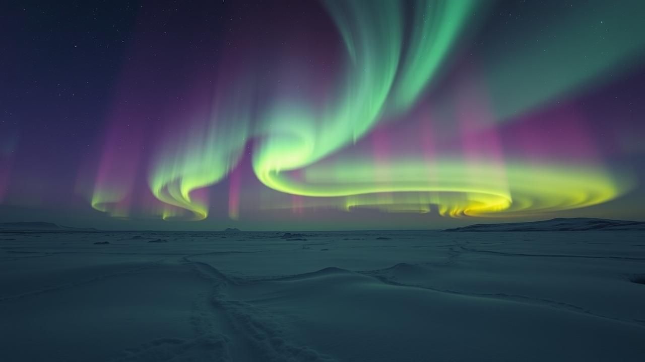Aurore Boreale Arctique Cliche Rare 2025