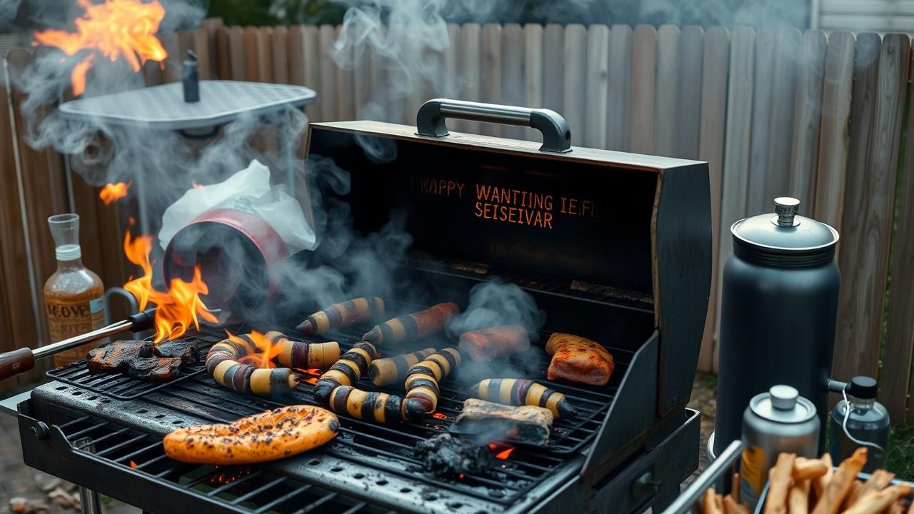 Barbecue Erreur Amende Jardin