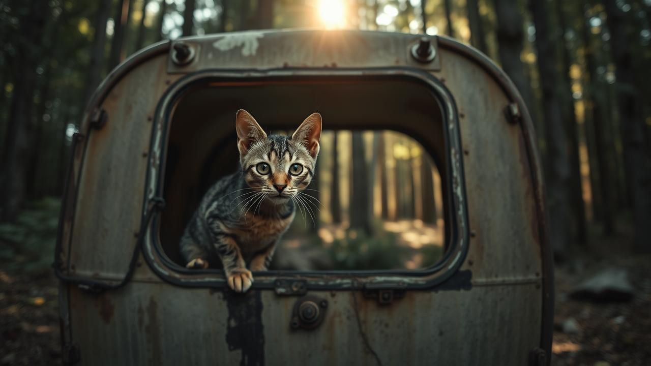 Chat Enferme Caravane Decouverte Gendarmes Saint Maurice