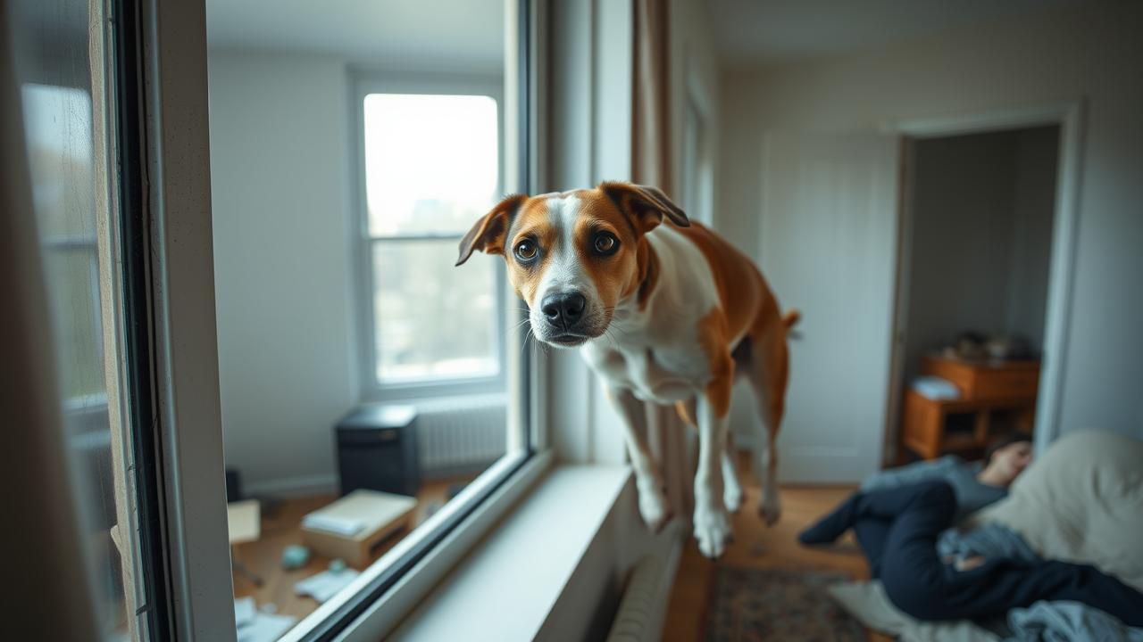 Chien Se Defenestre Apres Jours Seul Erreur Frequente