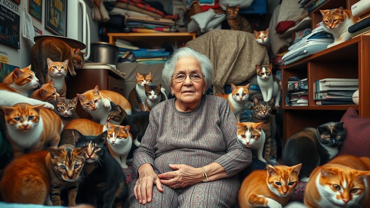 Dame Agee Heberge 17 Chats 35m2 Reaction Surprenante