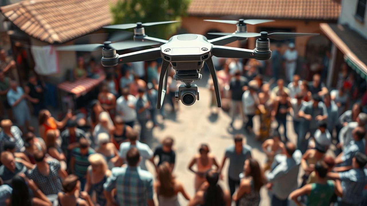 Drone Surprise Bal Communal Securite 2025