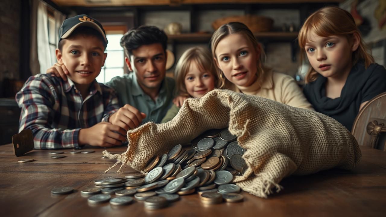 Famille Decouvre Pieces Nazies Sac Patates