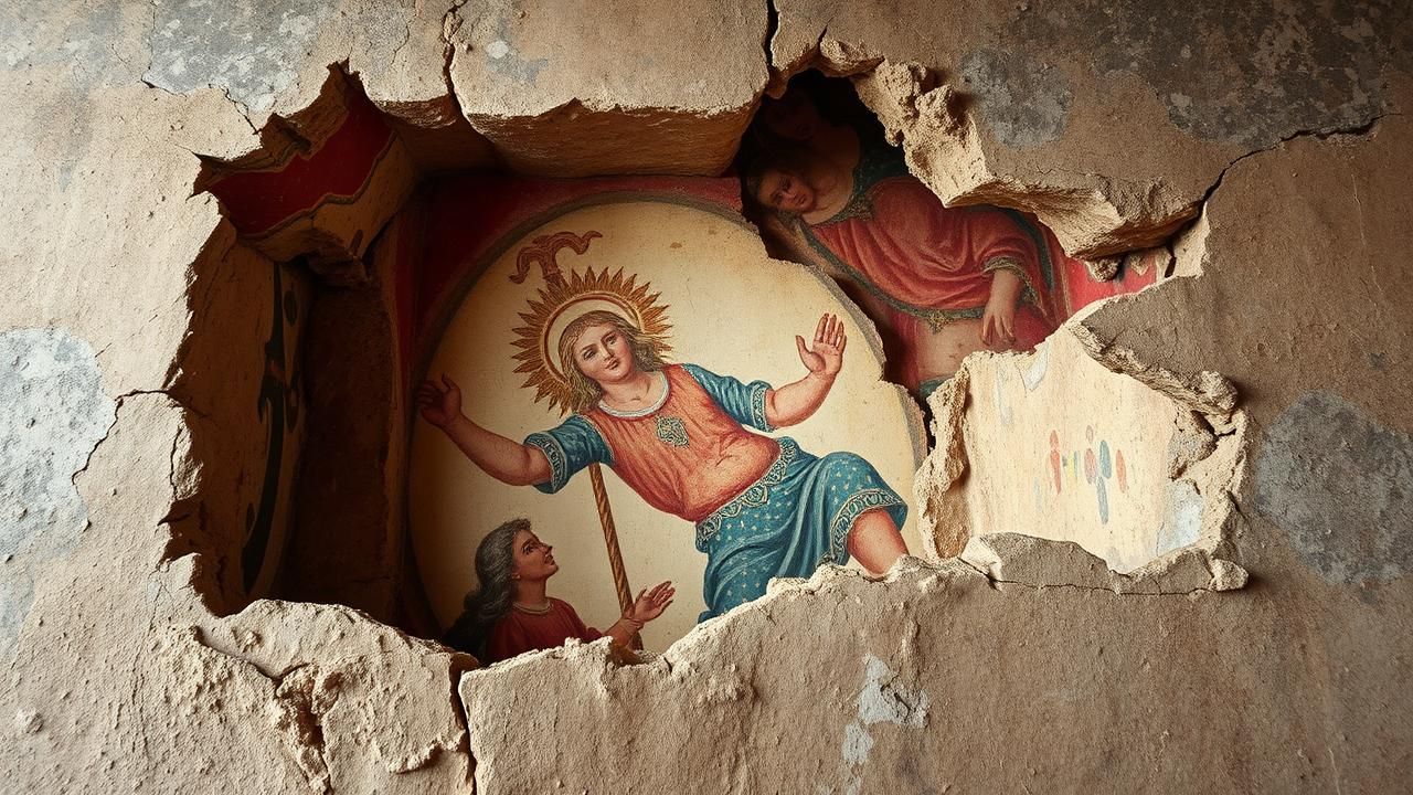 Fresques Medievales Decouverte Eglise Centenaire