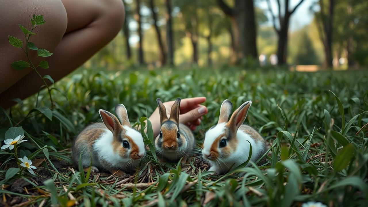 Mere Abandonne Lapins Parc Acte Cruel