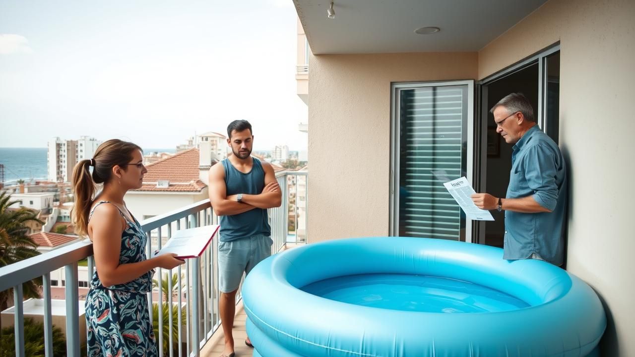 Touriste Condamne Amende Piscine Gonflable