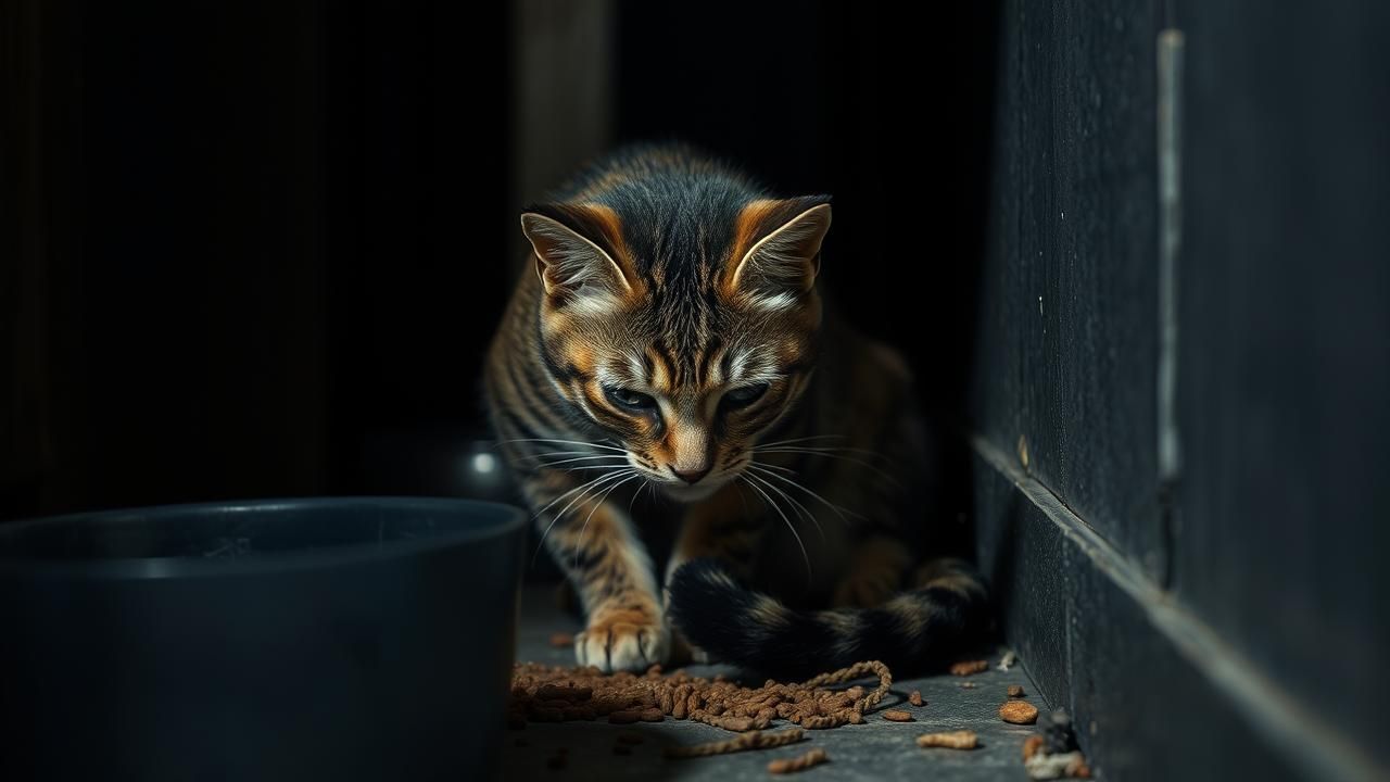 Touristes Abandonnent Chat Cave Retrouve Choque