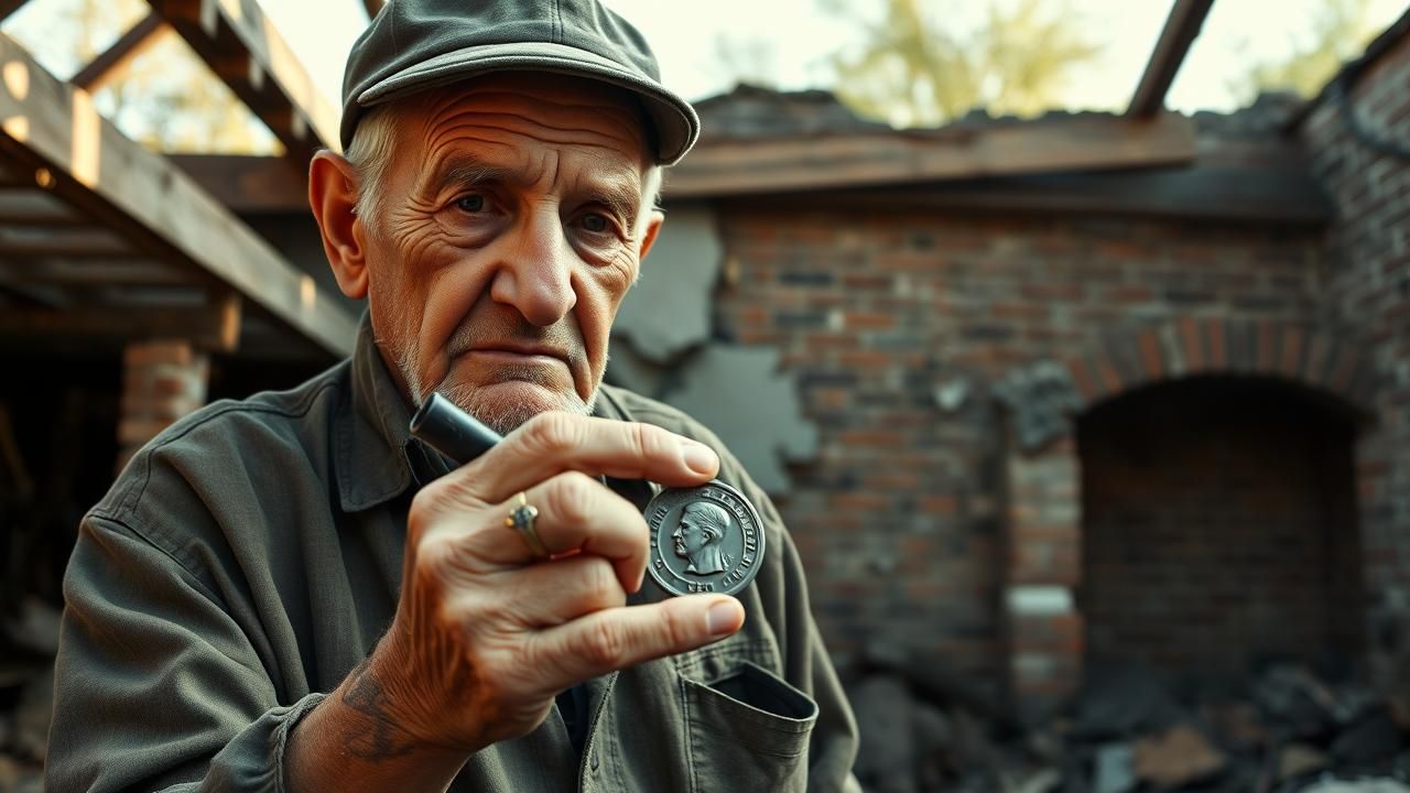 Veteran Decouvre Medaillon Perdu 1944