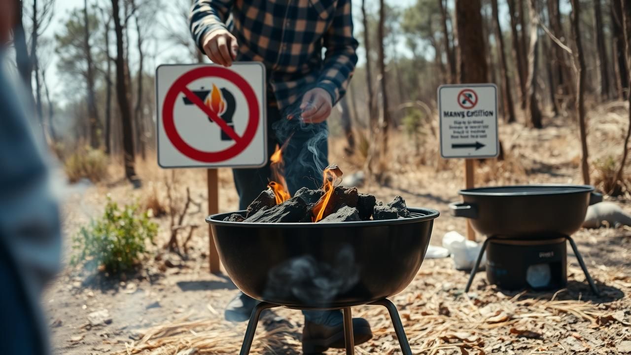 Barbecue Charbon Interdiction 2025 Incendies