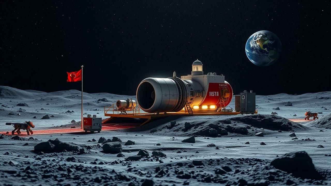Chine Centrale Nucleaire Lunaire 2025